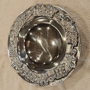 Mexican pewter serving bowl